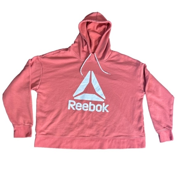 Reebok coral pink sweatshirt/hoodie size XXL - Picture 1 of 4